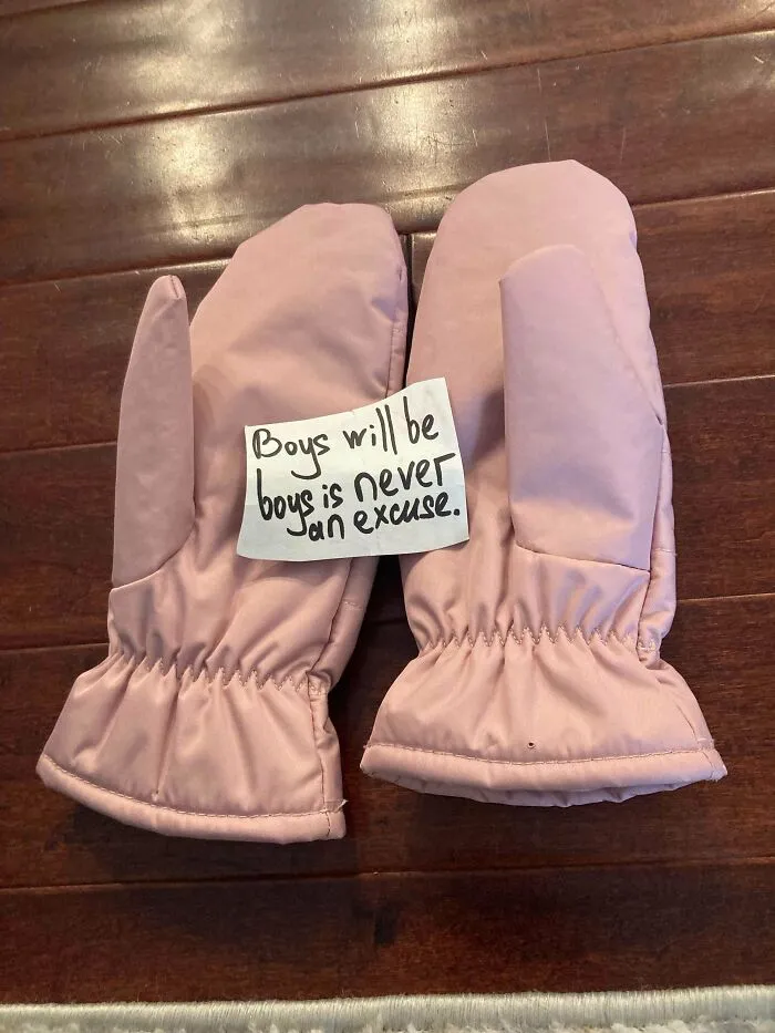 Found This Note Inside The Mittens I Bought At Value Village