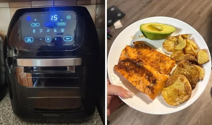 If Your Kitchen Dreams Are Bigger Than Your Counter Space, This <a Style="Display:inline;" Href="Https://Www.amazon.com/Chefman-12-Quart-Digital-Touchscreen-Presets/Dp/B0cgmfgx87?ie=utf8&th=1&linkcode=ll1&tag=bptapir-20&linkid=35f4c06bf0c58a19aaabbb5d316062ea&language=en_us&ref_=as_li_ss_tl" Target="_blank"><span Style="Font: Inherit; Color: #d74b1f;"> 6-In-1 Airfryer</Span> Is Like Having A Tiny, Super-Efficient Culinary Team Ready To Bake, Roast, Dehydrate, And Crisp Its Way Into Your Heart (And Stomach)