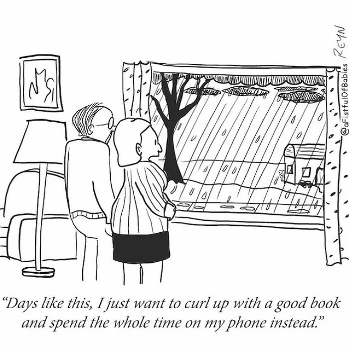 This Ex-Late Show Writer Turns Everyday Life Into Absurdly Funny Cartoons (40 Pics)