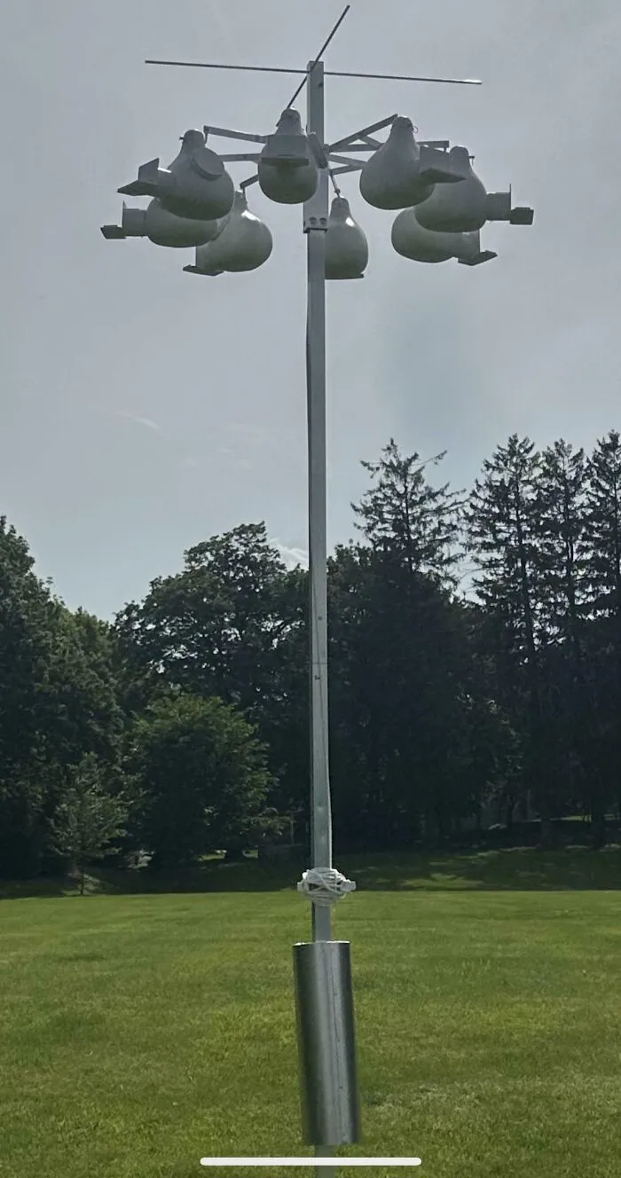 The County Park Near Me Was Recently Renovated, And They Put Up This Thing. It Is Super Tall, At Least 12 Feet. I Thought At First It Was Cameras, But I Didn’t See Any Lenses. It’s In A Wide Open Field, So Maybe It’s For The Weather? I’ve Been So Curious To Figure Out What On Earth It’s For!