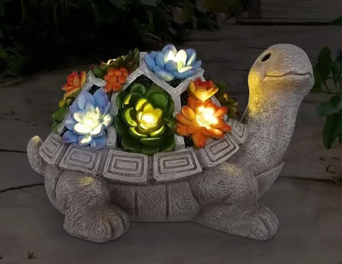 This <a Style="Display:inline;" Href="Https://Www.amazon.com/Nacome-Garden-Statue-Figurine-Succulent/Dp/B091zfl4x5?pd_rd_w=97wol&content-ID=amzn1.sym.e9e00b08-27d1-423c-87ba-81eaee230bc0&pf_rd_p=e9e00b08-27d1-423c-87ba-81eaee230bc0&pf_rd_r=2eqpt6htag3mqk9nkh2d&pd_rd_wg=hhmww&pd_rd_r=c5a4593d-Db2b-4bae-BF98-9cf5b69f67ea&pd_rd_i=b091zfl4x5&th=1&linkcode=ll1&tag=bppig-20&linkid=10ae607d47243a734fe3ee0802598dd0&language=en_us&ref_=as_li_ss_tl" Target="_blank"><span Style="Font: Inherit; Color: #d74b1f;"> Solar Turtle Statue </Span> Brings That Chill, Unhurried Turtle Vibe To Your Garden All Day, Then Diligently Switches To 'Mood Lighting Specialist' Once The Sun Dips