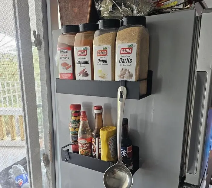 Your Fridge Door Is About To Become A Culinary Command Center, Keeping Your Go-To Flavors At Your Beck And Call With This <a Style="Display:inline;" Href="Https://Www.amazon.com/Huggiegems-Magnetic-Organizer-Refrigerator-Organizers/Dp/B0c3h9mjqv?ie=utf8&th=1&linkcode=ll1&tag=bppig-20&linkid=9222478c07a8523fcf83991c09505b4f&language=en_us&ref_=as_li_ss_tl" Target="_blank"><span Style="Font: Inherit; Color: #d74b1f;"> Magnetic Spice Rack </Span>