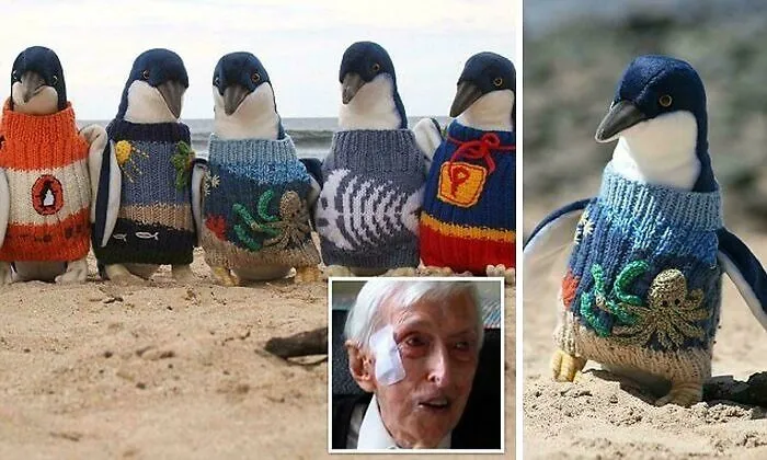 Alfred "Alfie" Date, Australia’s Oldest Man, Spent His Final Years Knitting Tiny Sweaters For Oil-Affected Penguins