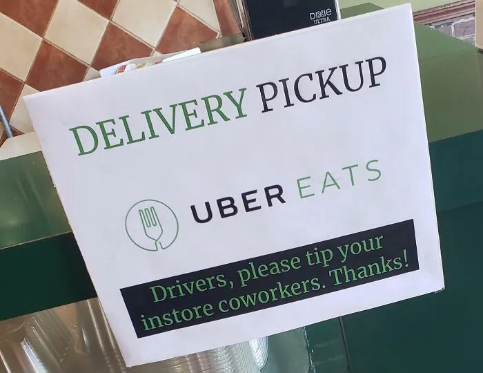As A Driver Who Very Likely Gets Paid Less Than The Employees At This Restaurant I'm A Bit Confused Why They Think This Is Alright