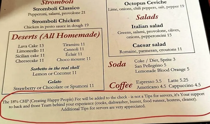 “Creating Happy People Fee”