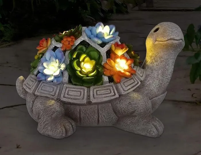 Because Your Garden Gnomes Need A Chill Friend Who Also Happens To Provide Ambient Lighting, Here Comes The <a Style="Display:inline;" Href="Https://Www.amazon.com/Gp/Product/B091zfl4x5?th=1&linkcode=ll1&tag=bpsnail-20&linkid=bc8a7f4c0dda510d450f0533bba98cab&language=en_us&ref_=as_li_ss_tl" Target="_blank"><span Style="Font: Inherit; Color: #d74b1f;"> Solar Garden Turtle </Span>