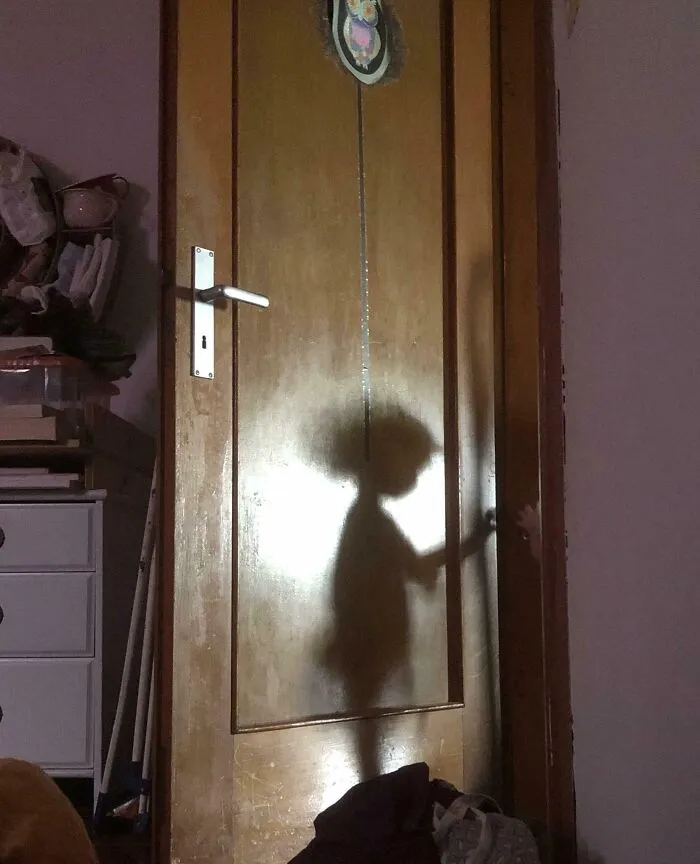 I Woke Up To See This The Other Morning… The Shadow Of My Daughter In The Morning Light