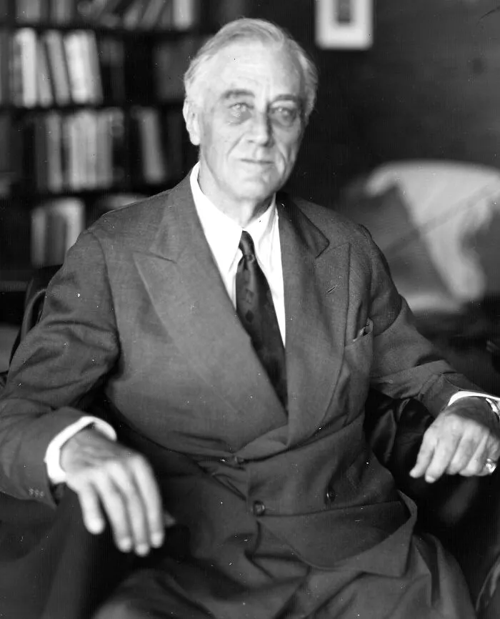 The Last Photograph Of President Roosevelt, Taken At Warm Springs, Ga By Nicholas Robbins For Elizabeth Shoumatoff. FDR Died The Following Day. April 11, 1945