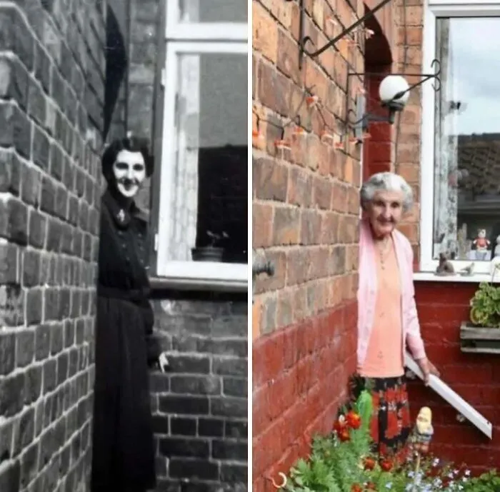 Elsie Alcock, nacida en 1918, vivió toda su vida en la misma casa de Barker Street, en Huthwaite, Nottinghamshire. Sorprendentemente, nació en la misma casa donde aún vive.