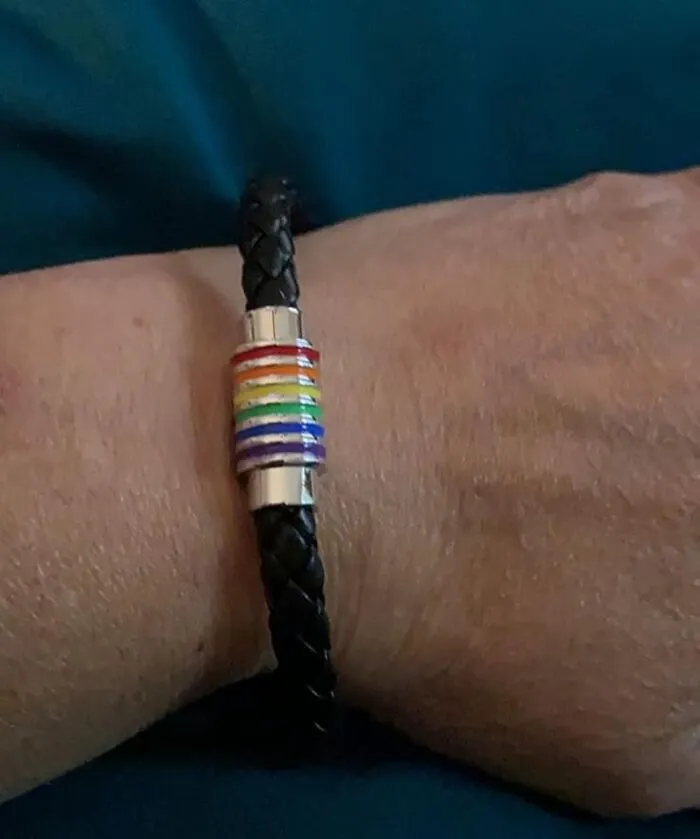 This <a Style="Display:inline;" Href="Https://Www.amazon.com/Phogary-Bracelet-Rainbow-Stainless-Magnetic/Dp/B07hsvzgy2?ie=utf8&linkcode=ll1&tag=bphawk-20&linkid=66793cfcc55286e718d4cc580b3c52b2&language=en_us&ref_=as_li_ss_tl" Target="_blank"><span Style="Font: Inherit; Color: #d74b1f;"> Subtle Pride Bracelet </Span> Is Like Your Personal Little Pride Easter Egg, A Cool Leather Band With A Sweet Rainbow Surprise At The Clasp