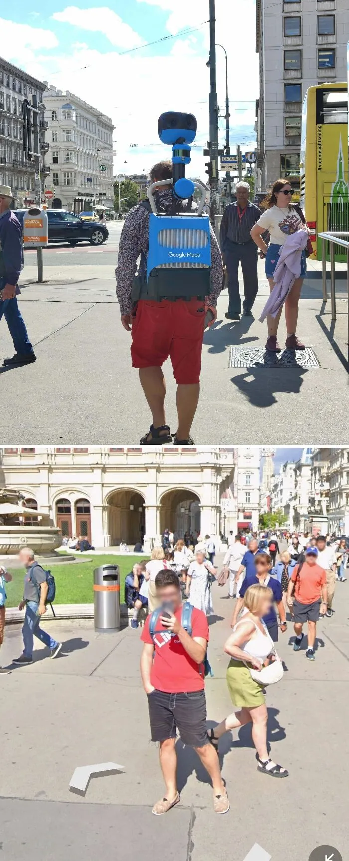 4 Months Ago, Google Street View Snapped Me And I Snapped It Back