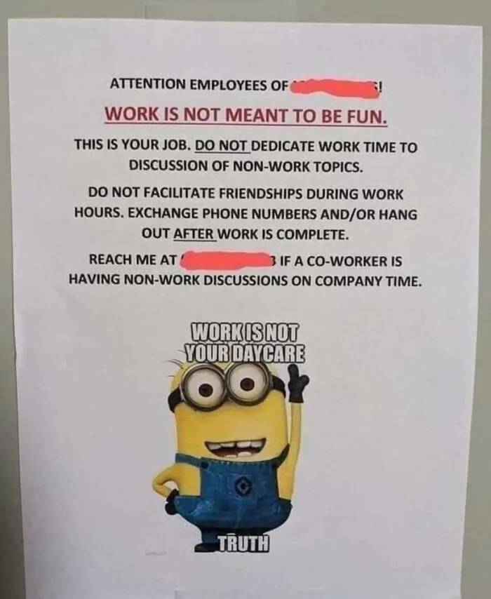 El trabajo no tiene que ser divertido