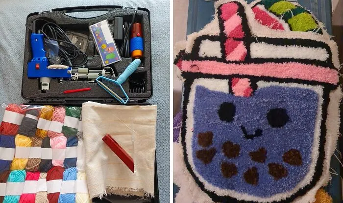 Your Social Feed Has Likely Already Bombarded You With Oddly Satisfying Videos Of Fluffy Creations, And This <a Style="Display:inline;" Href="Https://Www.amazon.com/Riiai-Rug-Tufting-Gun-Starter/Dp/B0dynsncfb?ie=utf8&th=1&linkcode=ll1&tag=bpbuffalo-20&linkid=7db926c03ecac8fa98b37e51d0012284&language=en_us&ref_=as_li_ss_tl" Target="_blank"><span Style="Font: Inherit; Color: #d74b1f;"> Rug Tufting Starter Kit </Span> Is Your Official Permission Slip To Join The Trend