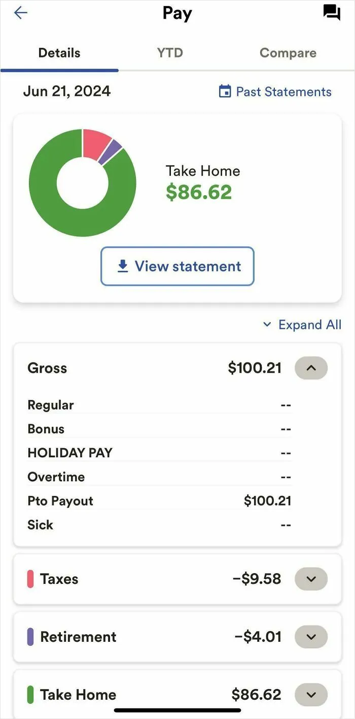 I Quit With 100 Hours Of PTO. They Changed My Hourly Rate To $1 A Hour