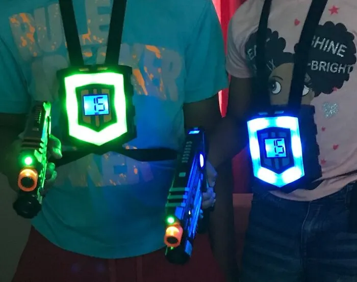Because Running Around The House Yelling 'Pew Pew' Is Way More Epic When It's Part Of An Actual <a Style="Display:inline;" Href="Https://Www.amazon.com/Squad-Hero-Rechargeable-Laser-Innovative/Dp/B082xjrtmg?ie=utf8&linkcode=ll1&tag=bpcrocodile-20&linkid=81d6b0a0d71430933b6221a373fbdae7&language=en_us&ref_=as_li_ss_tl" Target="_blank"> <span Style="Font: Inherit; Color: #d74b1f;"> Laser Tag Set </Span>