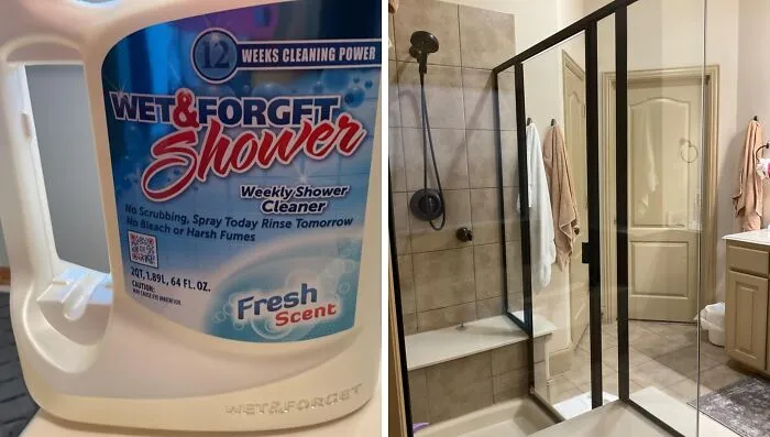 That Moment You Realize You Can Clean Your Shower By Just Spraying It And Walking Away, All Thanks To <a Style="Display:inline;" Href="Https://Www.amazon.com/Wet-Forget-Application-Scrubbing-Bleach-Free/Dp/B01endoj0g?ie=utf8&th=1&linkcode=ll1&tag=bpsquid-20&linkid=3e45049840f18981f67fbecfc617df46&language=en_us&ref_=as_li_ss_tl" Target="_blank">    <span Style="Font: Inherit; Color: #d74b1f;"> Wet & Forget Shower Cleaner Spray </Span>, Is A New Level Of Adulting Unlocked