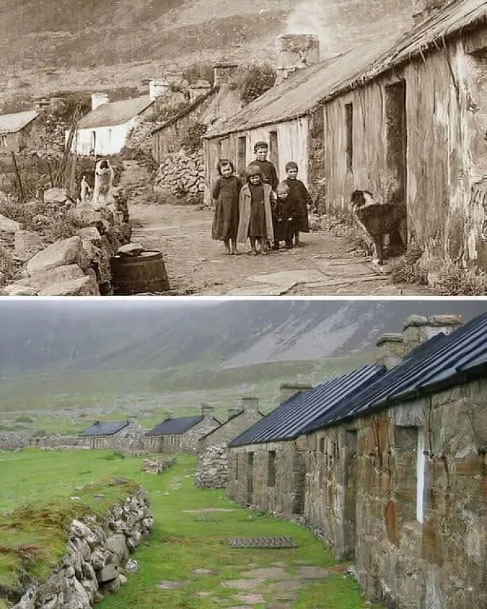 St Kilda, Scotland. 160 Years Apart