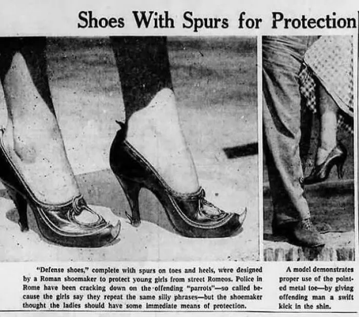 Defense Shoes To Protect Young Girl From Street Romeos