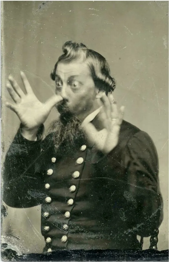 A Union Officer Being Silly 1860-65