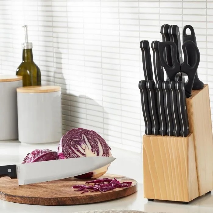 You'll Feel Like A Main Character In A Cooking Show Every Time You Reach For Something From This <a Style="Display:inline;" Href="Https://Www.amazon.com/Amazonbasics-14-Piece-Knife-Block-Set/Dp/B00r3z49g6?pd_rd_w=c441l&content-ID=amzn1.sym.4ae27458-A07c-4980-85c2-0ee1f80f2151&pf_rd_p=4ae27458-A07c-4980-85c2-0ee1f80f2151&pf_rd_r=5ssfvgk45g3r8mtbrn58&pd_rd_wg=613fu&pd_rd_r=4d4ea762-21cf-416c-A884-Fece54e57aa0&pd_rd_i=b00r3z49g6&linkcode=ll1&tag=bpmonkey-20&linkid=6193fa6a439cf4f4dcf973eb5da088ff&language=en_us&ref_=as_li_ss_tl" Target="_blank">    <span Style="Font: Inherit; Color: #d74b1f;"> 14-Piece Stainless Steel Knife Set </Span>
