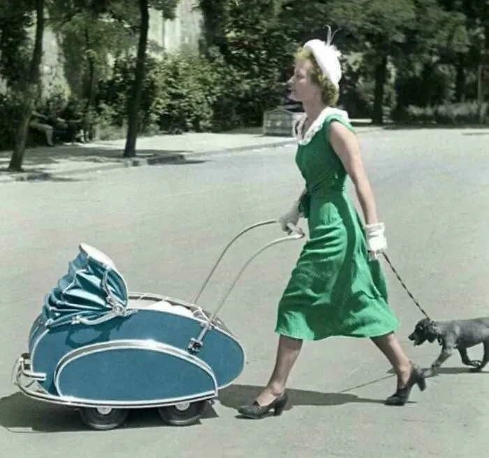 Futuristic Baby Stroller, West Germany, 1950s