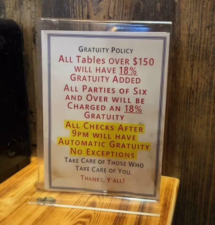 Just In Case You Were Thinking Of Tipping Less... Think Again