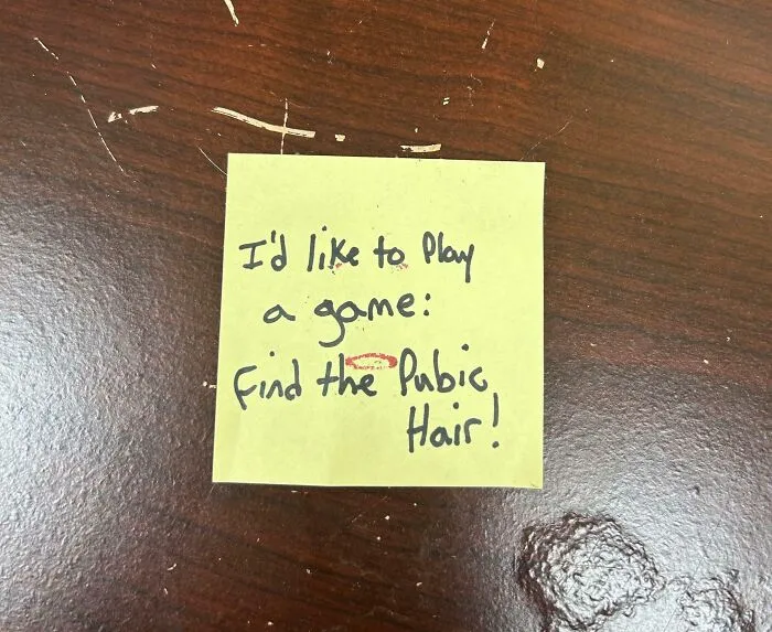 Note I Found In The Fridge At Work
