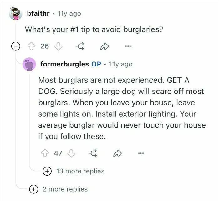 40 Former Criminals Explain What Homeowners Should And Shouldn't Do