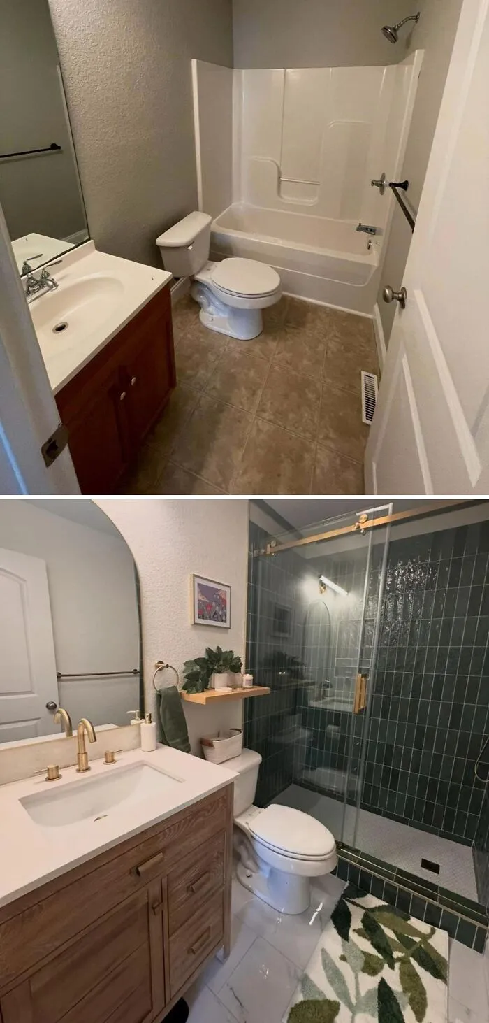 Before And After Bathrooms!