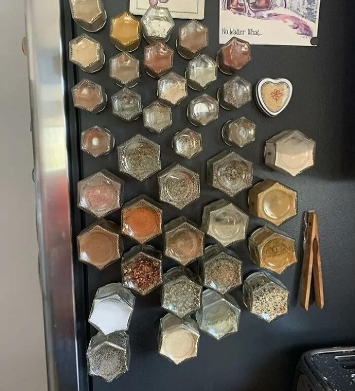 Your Spice Collection Is About To Get Way More Attractive Thanks To Some <a Style="Display:inline;" Href="Https://Www.amazon.com/Gneiss-Spice-Magnetic-Hanging-Hexagon/Dp/B0bbsgztgv?ie=utf8&th=1&linkcode=ll1&tag=bpdeer-20&linkid=aef144fe73393771e48f40e3885ef460&language=en_us&ref_=as_li_ss_tl" Target="_blank">    <span Style="Font: Inherit; Color: #d74b1f;"> Magnetic Spice Jars </Span>
