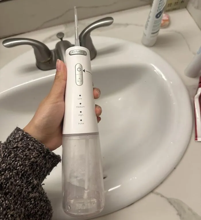 Finally, You Can Power Wash Those Stubborn Bits Of Popcorn From Last Week's Movie Night With A <a Style="Display:inline;" Href="Https://Www.amazon.com/Onlyone-Rechargeable-Irrigation-Professional-Waterproof/Dp/B0d5rghwyt?ie=utf8&th=1&linkcode=ll1&tag=bpworm-20&linkid=3e2587cce0e6a9b1dc4f9ac75dbcc52c&language=en_us&ref_=as_li_ss_tl" Target="_blank">    <span Style="Font: Inherit; Color: #d74b1f;"> Water Dental Flosser </Span>