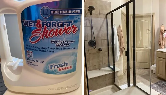 Cleaning Your Shower Just Got Downgraded From "Weekend Chore" To "Spray And Forget" With <a Style="Display:inline;" Href="Https://Www.amazon.com/Wet-Forget-Application-Scrubbing-Bleach-Free/Dp/B01endoj0g?ie=utf8&th=1&linkcode=ll1&tag=bppelican-20&linkid=197b141c0509b35cda7f6f1ccffb0558&language=en_us&ref_=as_li_ss_tl" Target="_blank"> <span Style="Font: Inherit; Color: #d74b1f;"> Wet & Forget Shower Cleaner Spray </Span>