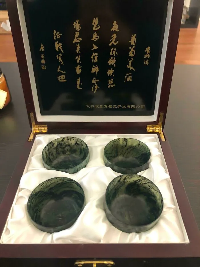 Picked These Up From A Thrift Store For $10 A While Back Because We Liked The Set. Turns Out They’re Actually Authentic Jade