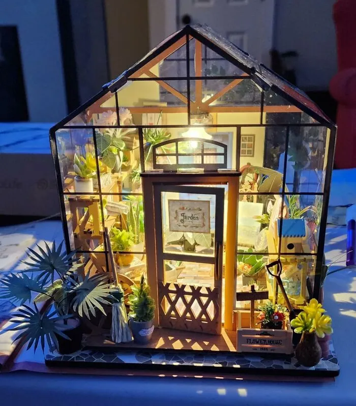 If Your Social Media Feed Is Suddenly Swamped With People Meticulously Crafting Adorable Little Sunrooms For Plants That Will, Plot Twist, Never Actually Need Sun, This <a Style="Display:inline;" Href="Https://Www.amazon.com/Rolife-Dollhouse-Kit-Flower-House-Home-Decoration-Miniature/Dp/B07nz2znvm?ie=utf8&linkcode=ll1&tag=bpbuffalo-20&linkid=979e637131cd54f1ed3e22f186ebed12&language=en_us&ref_=as_li_ss_tl" Target="_blank"><span Style="Font: Inherit; Color: #d74b1f;"> Miniature Greenhouse Building Kit </Span> Is The Viral Culprit