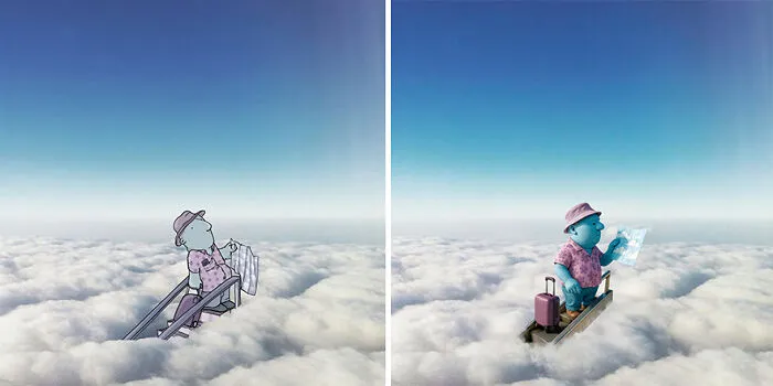 This Artist Combined AI With His Photo-Drawing Series, And The Results Are Fascinating (14 Pics)