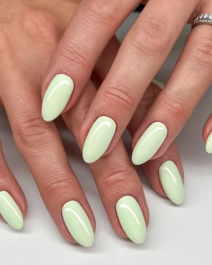 Hard-To-Miss Metallic Pistachio And Mint Green