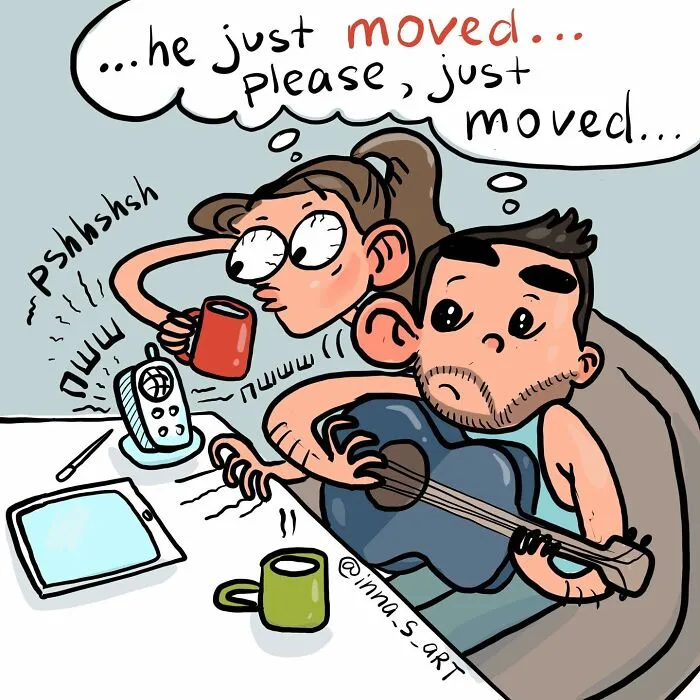 20 New Comics By Inna Sacali That Nail The Messy Reality Of Mom Life