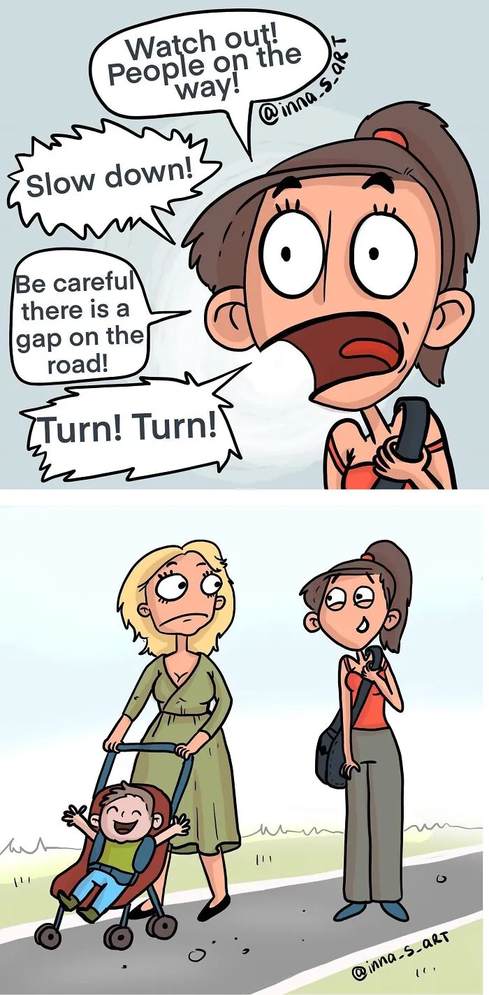 20 New Comics By Inna Sacali That Nail The Messy Reality Of Mom Life
