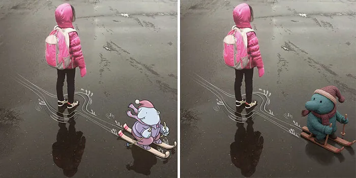 This Artist Combined AI With His Photo-Drawing Series, And The Results Are Fascinating (14 Pics)