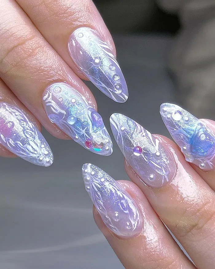 Mermaidcore Nails