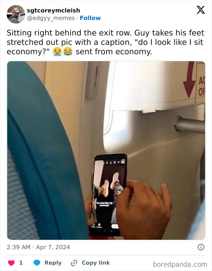 Paid A Small Fortune For That Extra Leg Room