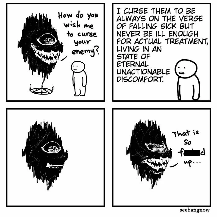 Hilariously Relatable Comics With Absurd Twists, By This Artist (19 New Pics)