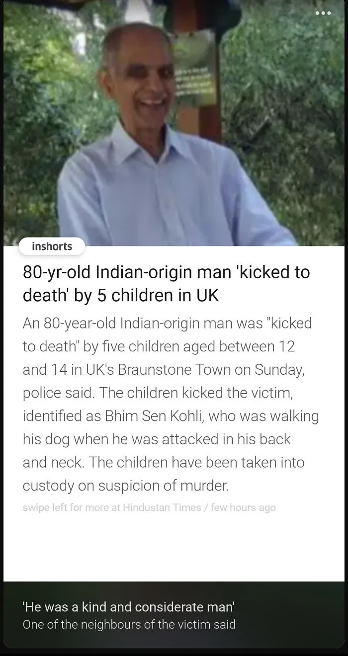 How Can Kids Be So Hateful? That Too With A 80 Year Old Person
