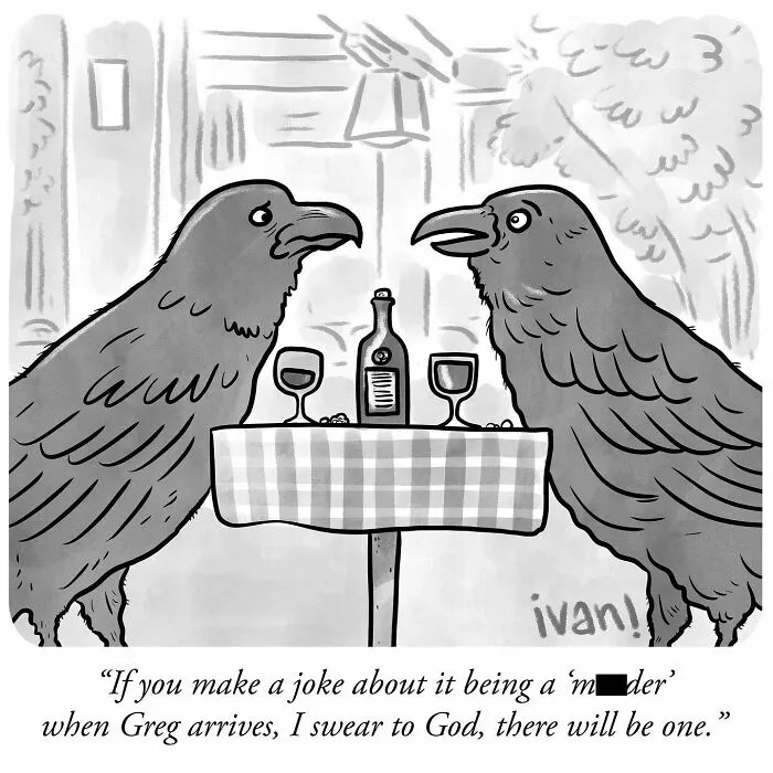 Artist Made 40 Clever Cartoons That Prove You Only Need One Frame To Tell A Story