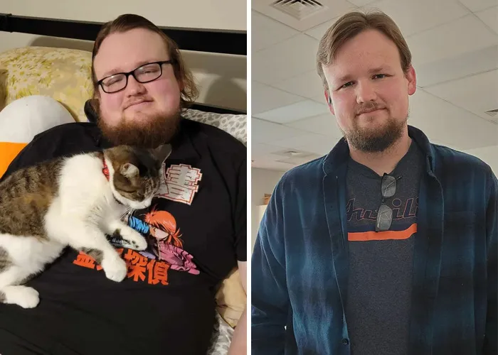 29 To 32. 80 Lbs Lighter. But Still Gotta Shave!
