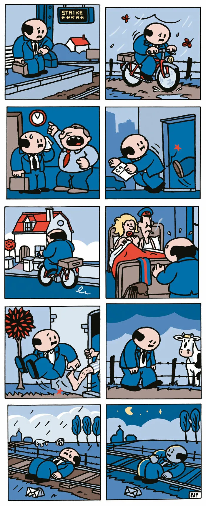 These Wordless Comics Are Dark, Hilarious, And Strangely Relatable, By Pieter De Poorter (40 Pics)