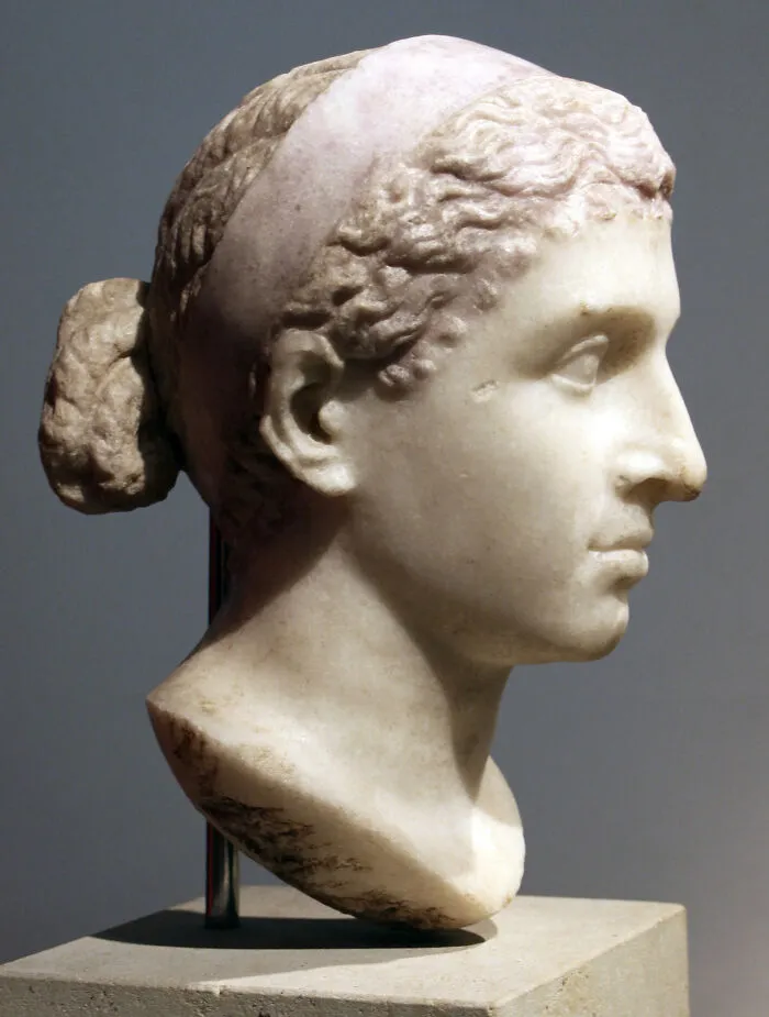 Marble bust of a woman showcasing historical art and design, illustrating a fascinating historical fact to amaze you.