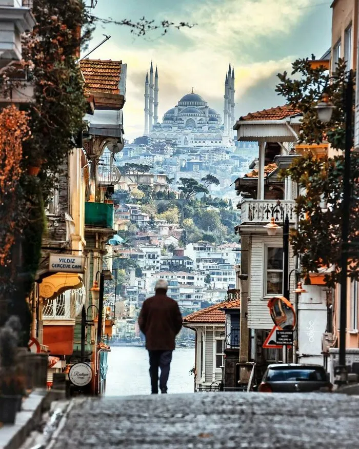 Standing In Europe, Looking At Asia. Blue Mosque, Turkey
