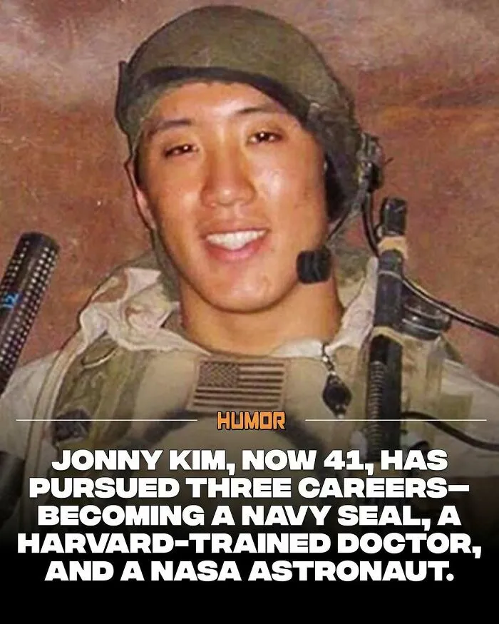 Portrait of Jonny Kim in military gear highlighting facts to satisfy brain craving new knowledge.