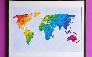 I Create Colorful Embroidered Maps, These Are My Top 40 Designs